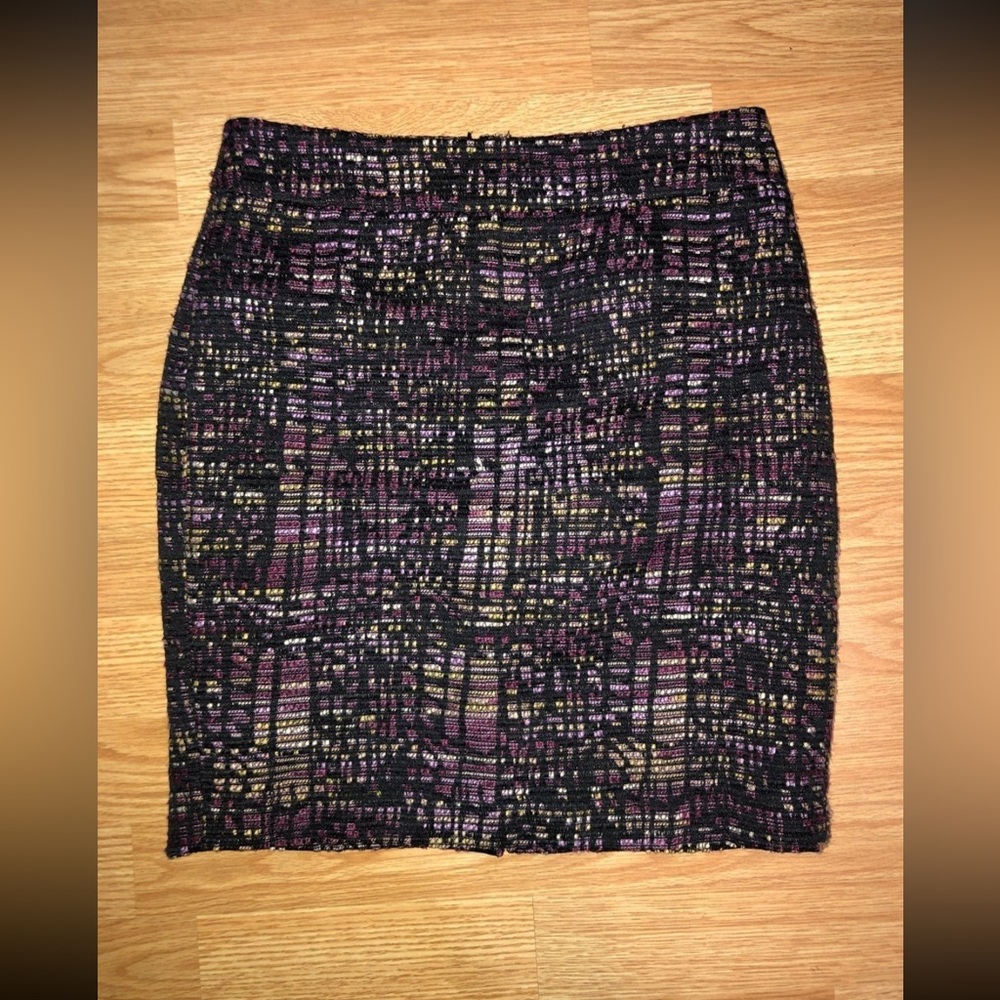 Ann Taylor Multicolor Pencil Skirt 0P Petit Petite Donate
